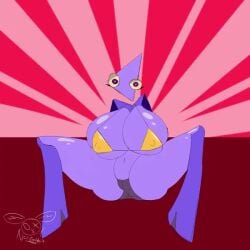 animated ass big_breasts breasts female female_only floating gooseworx gooseworx_(character) nailstrabbit shape_head solo solo_female tagme thick_thighs triangle_head video