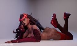 scarlet witch from marvel by lewdspider
