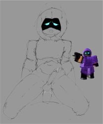 1boy 2boys anal anal_penetration anal_sex balls camex_ femboy femboy_on_male gay gay_sex male male/male male_only on_knees penis precum prime_raven_scout reference_image reverse_cowgirl_position roblox roblox_game robloxian scout_(tds) sketch tagme thighs tower_defense_simulator