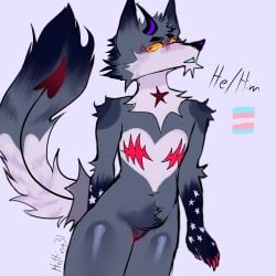 1:1 ambiguous_gender anthro arm_tuft blush blush_lines body_blush camel_toe canid canid_demon canine canis cheek_tuft clothed clothing demon demonic elbow_tuft eyelashes facial_tuft fluffy fluffy_chest fluffy_ears fluffy_hair fluffy_tail genitals hair hellhound hi_res horn hotting3 hybrid intersex lgbt_pride male maleherm mammal mastectomy_scar mythological_canine mythological_creature mythology neck_tuft presenting presenting_pussy pride_colors pussy pussy_blush reflective_body scar serious serious_face solo solo_focus spade_tail star tail thick_eyelashes topless topless_male trans_(lore) trans_man_(lore) transgender_pride_colors tuft wolf wolfdog worried worried_look