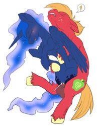 alicorn big_macintosh_(mlp) blush cum equine female feral friendship_is_magic hair hellticket horn horse long_hair my_little_pony pony princess_luna_(mlp) sex wings