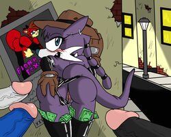 anus ass ass_grab blush canine cowboy_hat ear_piercing erection female fiona_fox fox hat looking_at_viewer looking_back majike male money mustelid nicolette_the_weasel outside panties penis piercing poster prostitute pussy sega shadow_the_hedgehog silver_the_hedgehog slashysmiley smile sonic_(series) sonic_the_hedgehog sonic_the_hedgehog_(archie) sonic_the_hedgehog_(comics) sonic_the_hedgehog_(series) underwear unseen_male_face vein weasel