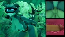 1boy 1girls beastars bubbles danil4h diver female juno_(beastars) lake louis_(beastars) male nude penetration scuba sex sfm underwater