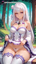 emilia (re:zero) from patreon by skypassion