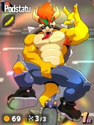 biker bowser from mario (series) by podstatu