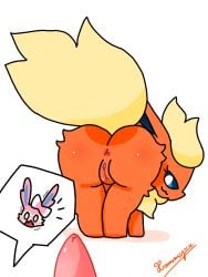 2026 2d_animation 3:4 animal_genitalia animal_penis animated anus ass blue_eyes blue_inner_ear digital_media_(artwork) duo eeveelution erection eyelashes female feral first_person_view flareon flipaclip_(artwork) frame_by_frame fur generation_1_pokemon generation_6_pokemon genitals looking_at_viewer looking_back loop male male_pov nintendo orange_body orange_ears orange_fur penis pink_body pink_ears pink_fur pokemon pokemon_(species) shaded shaking_butt shocked signature simple_background speech_bubble sylveon tail tail_motion tailwag teasing vulva watermark white_background white_body white_fur xammyxx yellow_body yellow_fur yellow_tail