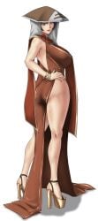 1girls ass ass_focus bare_legs bare_shoulders black_eyes black_hair boruto:_naruto_next_generations butt_crack capelet dress earrings female female_only full_body gloves hand_on_hip hat headwear kurotsuchi lipstick long_legs looking_at_viewer makeup milf naked_footwear naruto naruto_(series) no_panties open_toe_shoes pinup presenting presenting_ass presenting_hindquarters red_dress sandals short_hair sideboob sleeveless_dress smile solo solo_focus tsuchikage veil