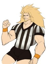 balls bara beard big_penis bulge facial_hair flaccid guilty_gear leo_whitefang male male_only muscles muscular penis scruffley solo solo_male