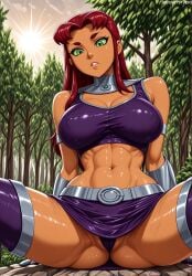 ai_generated dc_comics dcau female injustice_2 jousneystudio patreon starfire starfire_(comics) starfire_(teen_titans) teen_titans