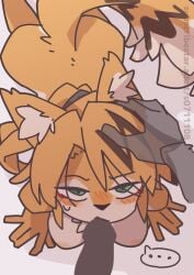 canine fox furry looking_at_viewer oral_sex s0711108_(artist) yagi_the_goat