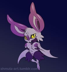 breasts furry nintendo noibat piercing pokemon shmutz-art video_games