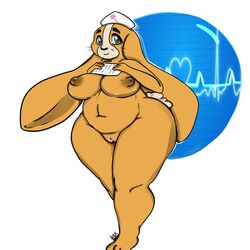 2013 3d anthro ass big_butt cartoon_hangover crackers_(doctor_lollipop) doctor_lollipop female geeflakes lagomorph nude pussy rabbit wide_hips