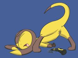 anus ass dildo female furry helioptile kaykitten masturbation nintendo plain_background pokemon pussy reptile sex_toy solo tail video_games