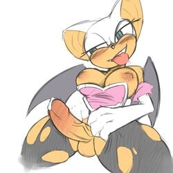 rouge the bat from sega by florecentmoo