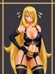 cynthia (pokemon) from creatures inc. by mythro