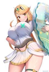 mythra from xenoblade (series) by gonzarez
