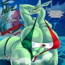 female rayquaza from dia de la independencia de mexico