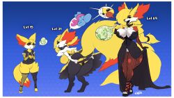 braixen from nintendo by sajik