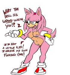 amy_rose anthro breasts female flower furry green_eyes hairy_pussy hedgehog kayla-na looking_at_viewer nude open_mouth pubes pubic_hair pussy pussy_hair rose sega sonic_(series) virtigogun