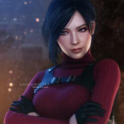 ada wong from capcom by leonyash3d