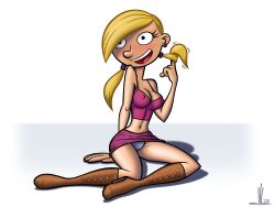 1girls boots dltoon female female_only female_solo hey_arnold! olga_pataki panties solo solo_female solo_only tagme