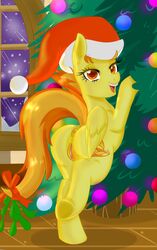 2013 amber_eyes anus ass christmas christmas_tree cutie_mark equine female friendship_is_magic hat holidays horse loopend my_little_pony pegasus pony pussy santa_hat solo spitfire_(mlp) tree two_tone_hair wings wonderbolts_(mlp)