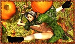 3d breasts female high_heel_boots interspecies mongo_bongo monster pumpkin sex