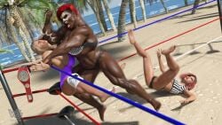 2023 3d 3d_(artwork) 3d_model 3dx 3girls abs african african_annihilator african_female artist_logo artist_name attack attacked attacking bare_arms bare_legs bare_thighs barefoot beach beach_background big_ass big_ass_(female) big_ass_cheeks big_breasts big_breasts big_breasts big_butt big_butt_(female) big_butt_cheeks big_muscles big_thighs big_titties bigger_dom_smaller_sub bigger_female blonde_female blonde_hair blonde_hair blonde_hair_female championship_belt chocolate_and_vanilla closed_eyes cornered curvaceous curvaceous_ass curvaceous_body curvaceous_female curvaceous_figure curvaceous_hips curvaceous_thighs curves curvy curvy_ass curvy_body curvy_female curvy_females curvy_figure curvy_hips curvy_thighs dark-skinned_female dark_skin daz3d daz_studio dominant dominant_female domination elbow facepaint feet_up female_abs kat_hart kneepads knocked_back knocked_down legs_apart legs_up motion_blur motion_lines muscular muscular_arms muscular_ass muscular_female muscular_legs muscular_thighs ocean original original_characters page_3 pain palm_tree palm_trees purple_one-piece_swimsuit purple_swimsuit red_hair red_hair_female referee ropes shiny shiny_ass shiny_body shiny_boobs shiny_breasts shiny_butt shiny_clothes shiny_hair shiny_skin shiny_thighhighs shiny_thighs side_boob sideboob soles tagme thick thick_ass thick_body thick_boobies thick_boobs thick_booty thick_breasts thick_butt thick_hips thick_legs thick_lips thick_thighs thigh_gap thigh_highs thighhighs thighs tongue tongue_out turnbuckle underboob voluptuous voluptuous_body voluptuous_female watermark weird-grafx winner23 wrestling wrestling_belt wrestling_briefs wrestling_femdom wrestling_match wrestling_ring wrestlingryona