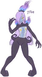 anthro blink_(artist) breasts chandelure female nintendo pokemon pokemorph pussy smuttonorange video_games