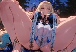 1girls ai_generated arzagod ass big_ass big_breasts breasts bubble_butt cartethyia_(wuthering_waves) dat_ass female fleurdelys_(wuthering_waves) huge_ass large_ass perfect_body seductive_look tagme thick_ass thick_thighs wide_hips wuthering_waves