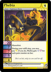 equine female furoticon horn ice insertion pegasus penetration steam tcg trading_card_game unicorn wings