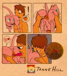 2025 absurd_res anal anal_sex animal_genitalia anus ass balls blue_eyes bodily_fluids comic deep_rimming digital_media_(artwork) duo eating_feces exclamation_point feces feces_in_mouth feces_pile felid feral food fruit fur game_freak generation_1_pokemon genitals hair hi_res hoosierman9911a human interspecies jon_(hoosierman9911a) legendary_pokemon looking_at_viewer male male/male male_penetrated male_penetrating male_penetrating_male mammal mew_(pokemon) nintendo oral panel_overlap peach_(fruit) penetration penile penis pink_body plant pokemon pokemon_(species) presenting presenting_anus presenting_hindquarters raised_tail rimming sex signature simple_background speech_bubble spread_anus spread_butt spreading tail teasing tongue