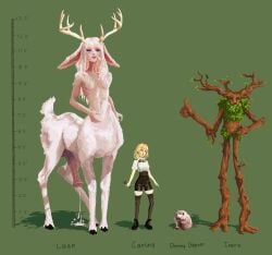 2d centaur clothed_female deer deer_antlers deer_ears deer_tail deer_taur futa_is_bigger futanari height_chart height_difference highres hooves horsecock hungrydeer intersex ivern_bramblefoot large_penis league_of_legends league_of_legends:_wild_rift lillia_(league_of_legends) precum precum_drip sheath size_comparison size_difference skinny skinny_futa small_breasts taur white_hair