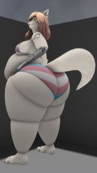 bbw big_ass big_breasts bikini breasts bubble_butt cleavage female furry huge_ass huge_breasts overweight queenofthekabuto tagme thick_thighs wide_hips