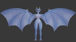 16:9 3d_(artwork) 4k absurd_res anthro blender_(artwork) digital_media_(artwork) dragon female hi_res mythological_creature mythological_scalie mythology nude reptile scalie solo spacehorndog t-pose widescreen