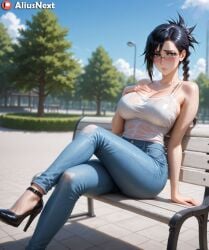 1girls ai_generated aliusnext big_ass big_breasts black_hair bleach bleach:_the_thousand-year_blood_war braid breasts breasts female glasses high_heels high_quality high_resolution highres huge_ass huge_breasts light-skinned_female light_skin lingerie lisa_yadomaru massive_ass massive_breasts mature mature_female patreon sweat sweatdrop sweating sweaty sweaty_body sweaty_breasts thick thick_ass thick_hips thick_legs thick_lips thick_thighs voluptuous voluptuous_body voluptuous_female yadoumaru_lisa
