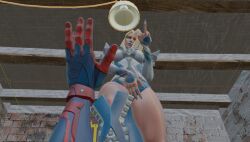 5_fingers ball_busting ballbusting big_ass blender blender_(software) blonde_hair blue_eyes blue_fingernails blue_panties boots cock_and_ball_torture curvy curvy_figure emma_frost emma_frost_(marvel_rivals) femdom first_person_view grid malesub marvel marvel_rivals masturbation middle_finger milf mocking mutant poorly_edited spider-man spider-man_(series) stepping_on_balls stepping_on_penis thick_thighs white_clothing white_skin x-men