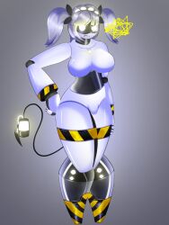 angry angry_face breasts cute drone female female_only j_(murder_drones) murder_drones naked naked_female nyf0x robot tagme