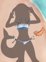 1girls absolutely_nothing_on akuruatsu barefoot beach beach_background beach_nudity claw_pose completely_naked completely_nude completely_nude_female copyright_request dressed_shadow_(meme) female female_only fully_naked fully_nude gawr_gura hi_res highres hololive implied_nudity long_hair meme naked naked_female nude nude_female outdoor_nudity outdoors_nudity public public_nudity sand self_exposure shark_girl shark_tail solo solo_female swimwear swimwear_removed tagme tail two-piece_swimsuit
