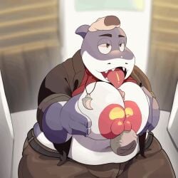 1boy 2boys big_breasts busty busty_boy gay_paizuri male male/male male_only male_paizuri male_with_breasts paizuri solo solo_focus tagme video