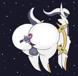 2boys 2d anal_vore arceus ass ass_bigger_than_head ass_focus balls ballsack big_ass big_butt_(male) deity drawful-s fat_ass furry genitals god huge_ass legendary_pokemon looking_back looking_back_at_partner macro macro_male male male/male male_only mythical_pokemon naked nintendo nonhuman nude pokemon pokemon_(species) size_difference sneasler space standing tagme tail twitter_link video_games vore