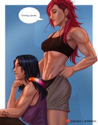 arcane caitlyn_kiramman league_of_legends lesbian_pride_colors pride_color_clothing sex_toy strap-on suggestive tagme vi yuri