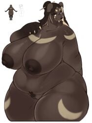 2024 4_fingers absurd_res accessory anthro areola arm_markings bear belly big_areola big_breasts big_nipples biped blonde_hair breasts brown_areola brown_body brown_ears brown_eyes brown_fur brown_hair brown_nipples brown_nose chest_markings circle_eyebrows claws colored curvy_figure cyan_asdf digital_media_(artwork) eyebrows eyelashes female female_anthro finger_claws fingers front_view fur genitals hair hair_accessory hairpin hi_res huge_breasts innie_vulva kemono leg_markings long_hair looking_at_viewer mammal markings mature_anthro mature_female monotone_hair multicolored_body multicolored_fur multicolored_hair nipples nude nude_anthro nude_female overweight overweight_anthro overweight_female portrait pubes pussy shaded solo standing tan_body tan_claws tan_fur tan_markings thick_thighs three-quarter_portrait two_tone_body two_tone_fur two_tone_hair voluptuous vulva wide_hips