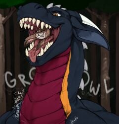 anthro bodily_fluids bunsen detailed dragon duo eyewear fatescanner feral glasses growling hi_res lagomorph leporid male male/male mammal mythological_creature mythological_scalie mythology panpy_draws rabbit rumbling_stomach saliva scalie swallowing unreliablesize vore wearing_glasses