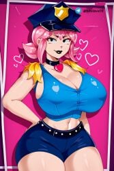 ai_generated bibilove18 melodie_(brawl_stars) policewoman standing_position