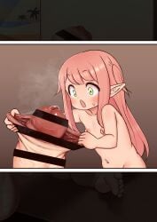 2futas armpit_hair armpits balls breasts censor_bar censored comic extreme_size_difference fairy fellatio flat_chest flat_chested foreskin foreskin_play futa_giantess futa_only futanari giantess green_eyes hi_res human larger_futanari lemon_snail light-skinned_female light_skin macro micro micro_on_macro micro_on_penis minifuta nipples page_5 penis pink_hair pubic_hair size_difference small_breasts smaller_futanari smegma tagme testicles uncut urethral_penetration yuri