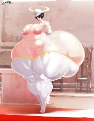 1girls ass_bigger_than_head ass_bigger_than_torso cfpkosmodan colossal_ass fat hands_behind_back hyper hyper_ass hyper_breasts hyper_thighs massive_thighs solo_female tagme thick_thighs