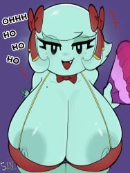 anthro big_breasts ghost_girl huge_breasts lady_bow nintendo paper_mario sinamoncake1 thigh_clothes whore_eyes