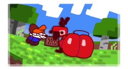 anthro ass avian bird feral longer_than_30_seconds minecraft minecraft_mob parrot_(minecraft) soups_(superiorfox) superiorfox tagme twerking video