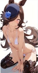 1girls ai_generated animal_ears anthropomorphization artist_request eyes female hair legs rice_shower_(umamusume) skin tagme umamusume umamusume_pretty_derby young